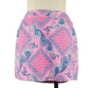 RLX Ralph Lauren Pink Paisley Performance Skort